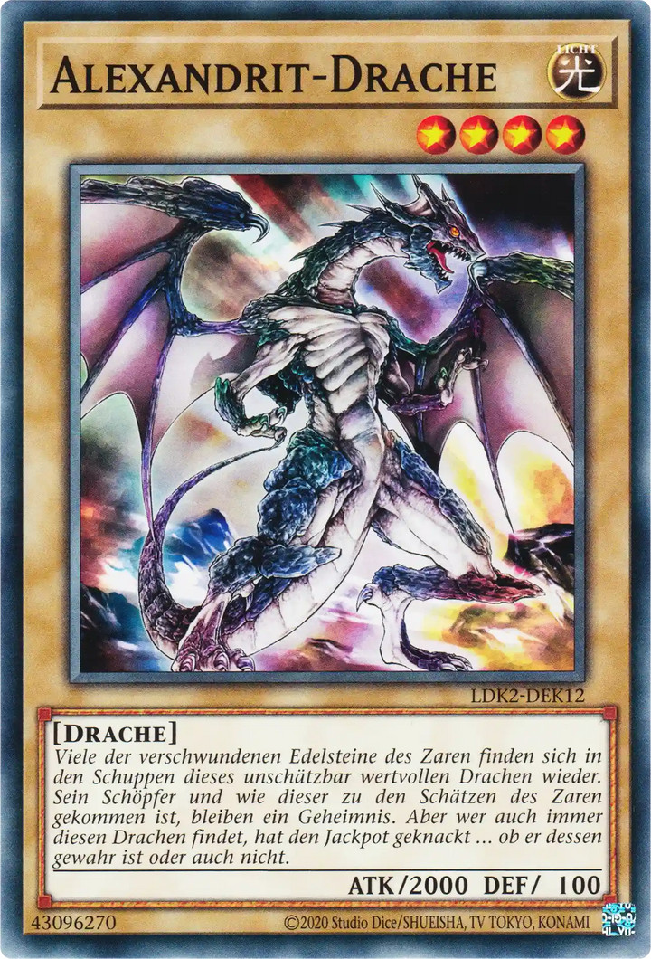 Alexandrit-Drache Yu-Gi-Oh! Karte LDK2-DEK12 Common