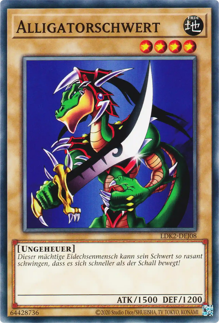 Alligatorschwert Yu-Gi-Oh! Karte LDK2-DEJ08 Common