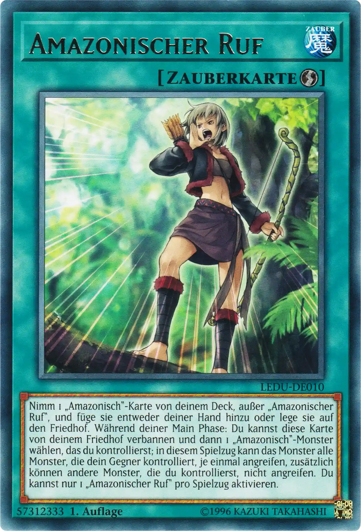 Amazonischer Ruf Yu-Gi-Oh! Karte LEDU-DE010 Rare