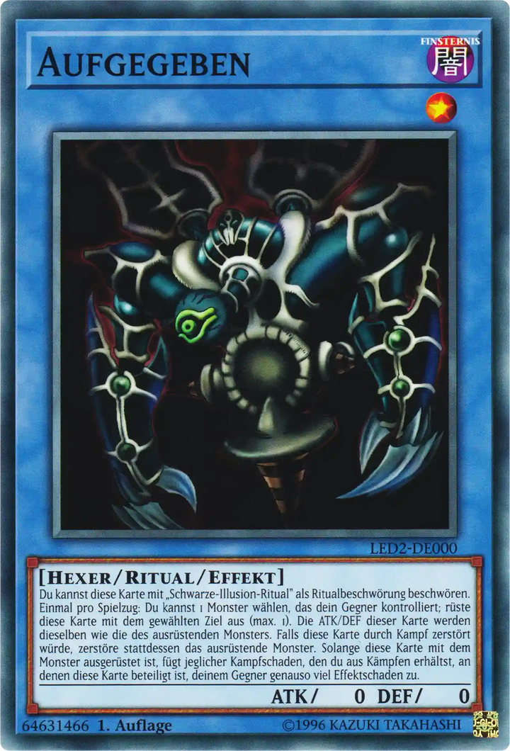 Aufgegeben Yu-Gi-Oh! Karte LED2-DE000 Common