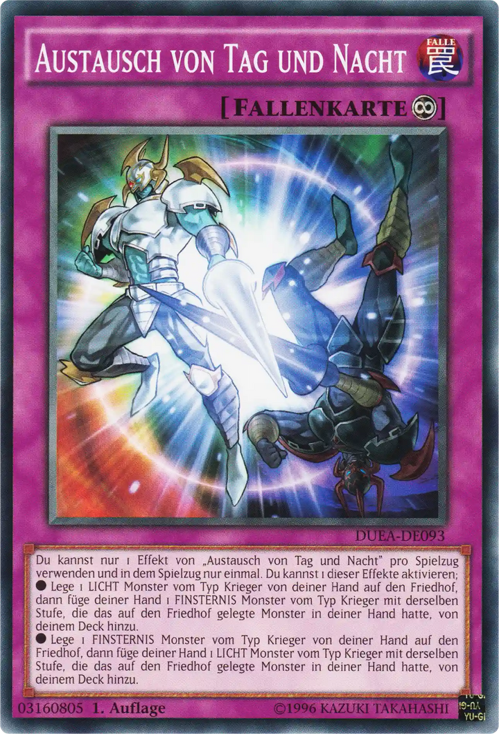 Austausch von Tag und Nacht Yu-Gi-Oh! Karte DUEA-DE093 Common