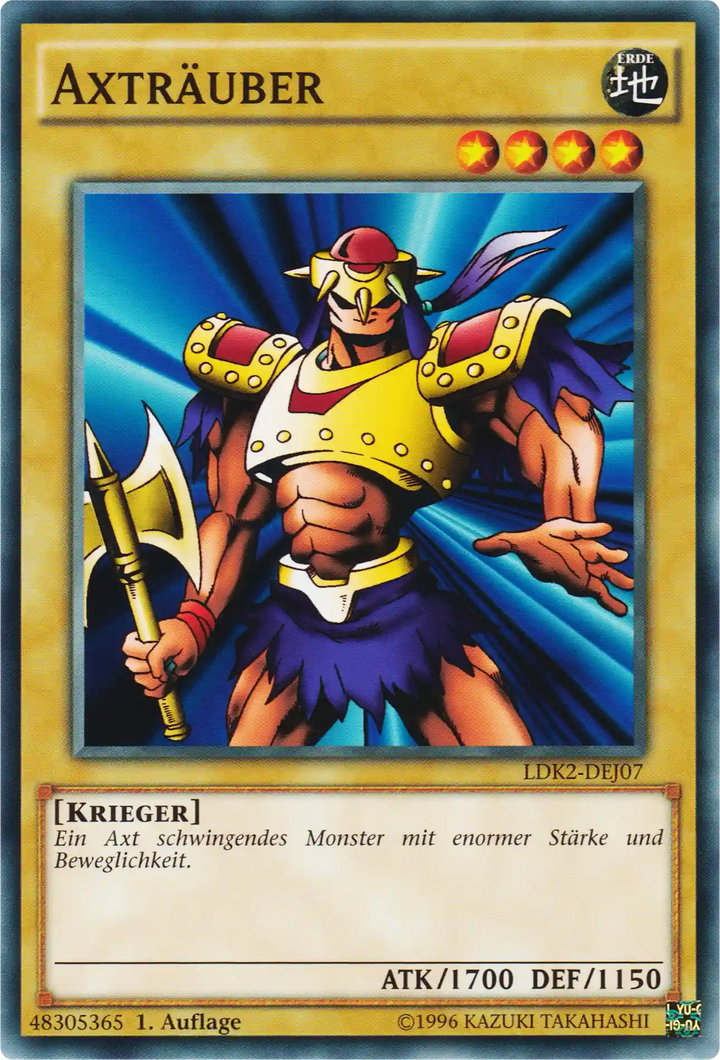 Axträuber Yu-Gi-Oh! Karte LDK2-DEJ07 Common