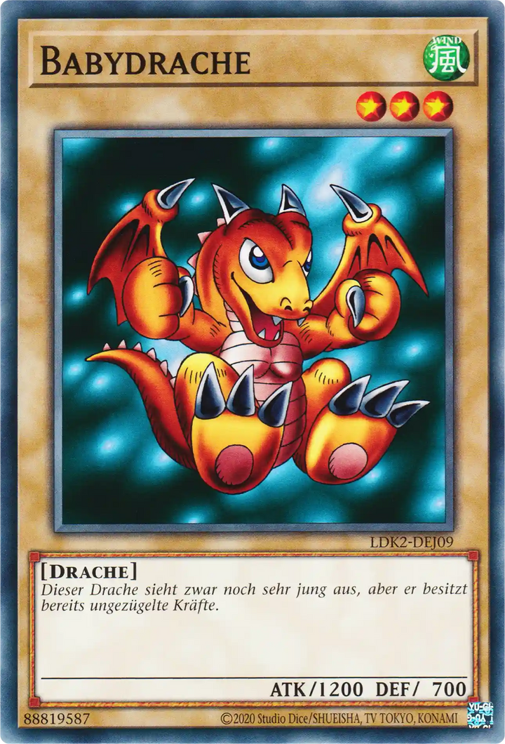 Babydrache Yu-Gi-Oh! Karte LDK2-DEJ09 Common