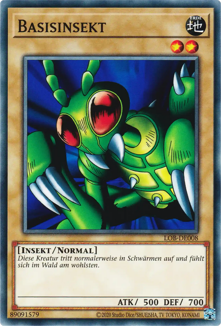 Basisinsekt Yu-Gi-Oh! Karte LOB-DE008 Common