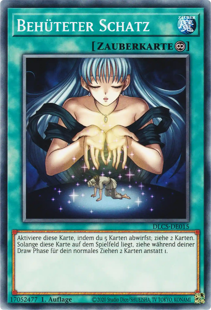 Behüteter Schatz Yu-Gi-Oh! Karte DLCS-DE015 Common
