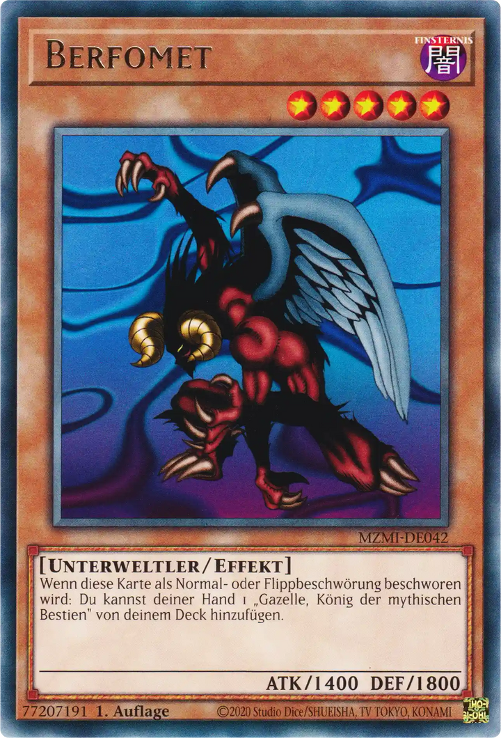 Berfomet Yu-Gi-Oh! Karte MZMI-DE042 Rare