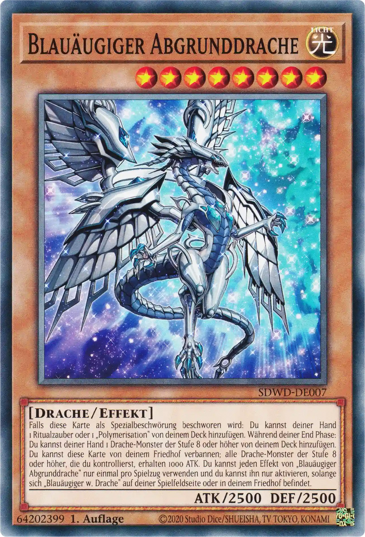 Blauäugiger Abgrunddrache Yu-Gi-Oh! Karte SDWD-DE007 Common