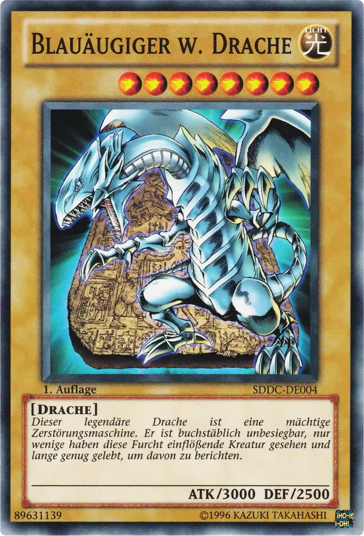Blauäugiger w. Drache Yu-Gi-Oh! Karte SDDC-DE004 Common