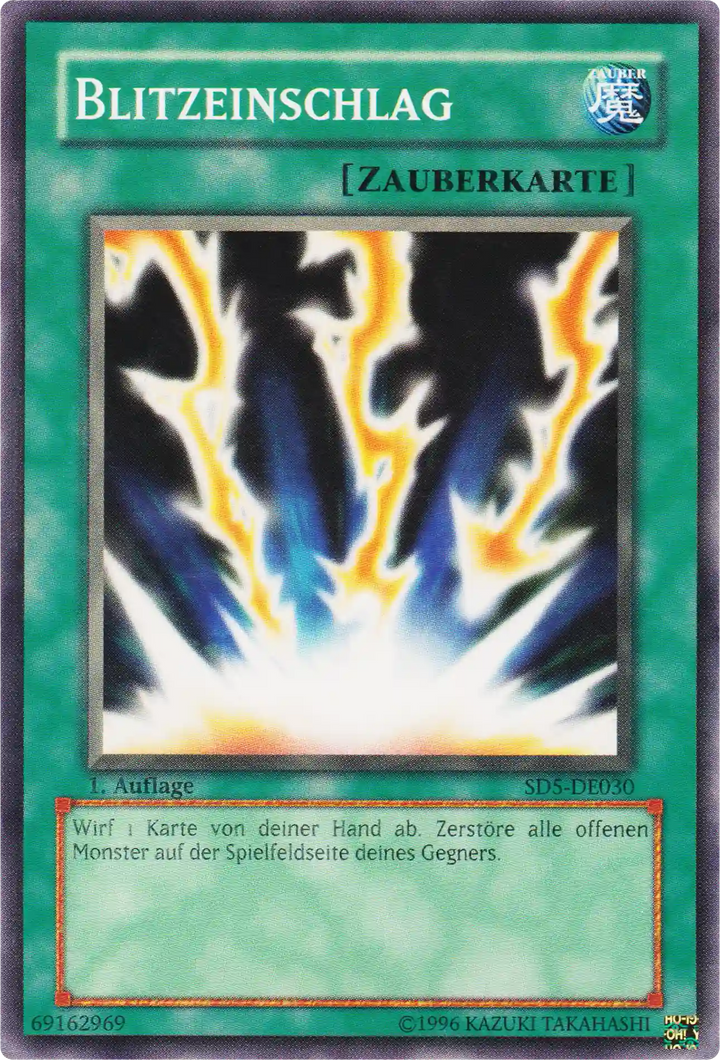 Blitzeinschlag Yu-Gi-Oh! Karte SD5-DE030 Common