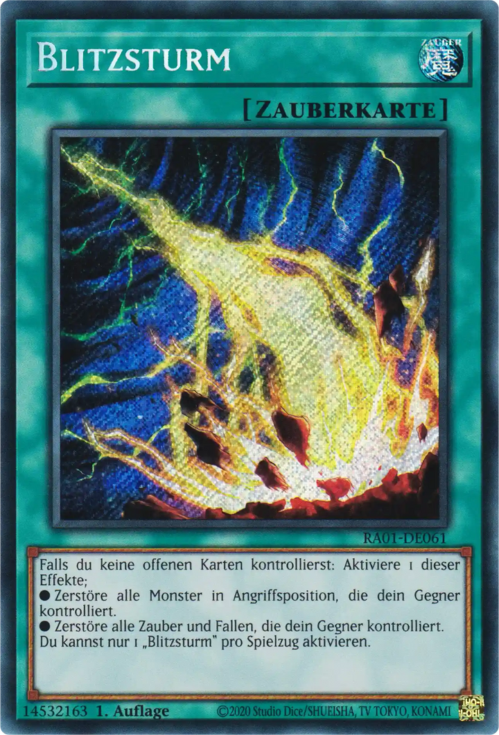 Blitzsturm Yu-Gi-Oh! Karte RA01-DE061 Secret Rare