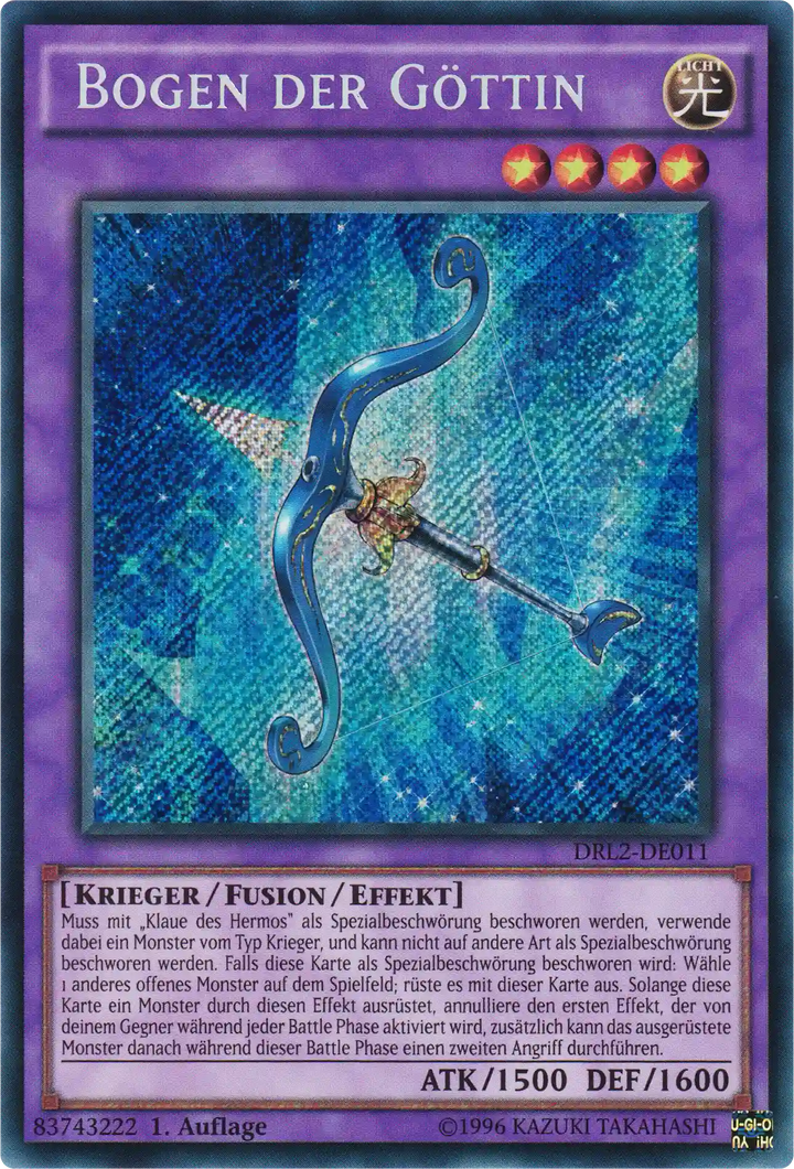 Bogen der Göttin Yu-Gi-Oh! Karte DRL2-DE011 Secret Rare