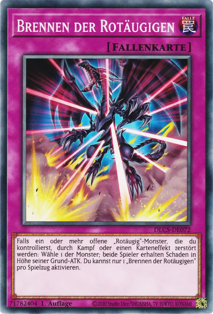 Brennen der Rotäugigen Yu-Gi-Oh! Karte DLCS-DE072 Common