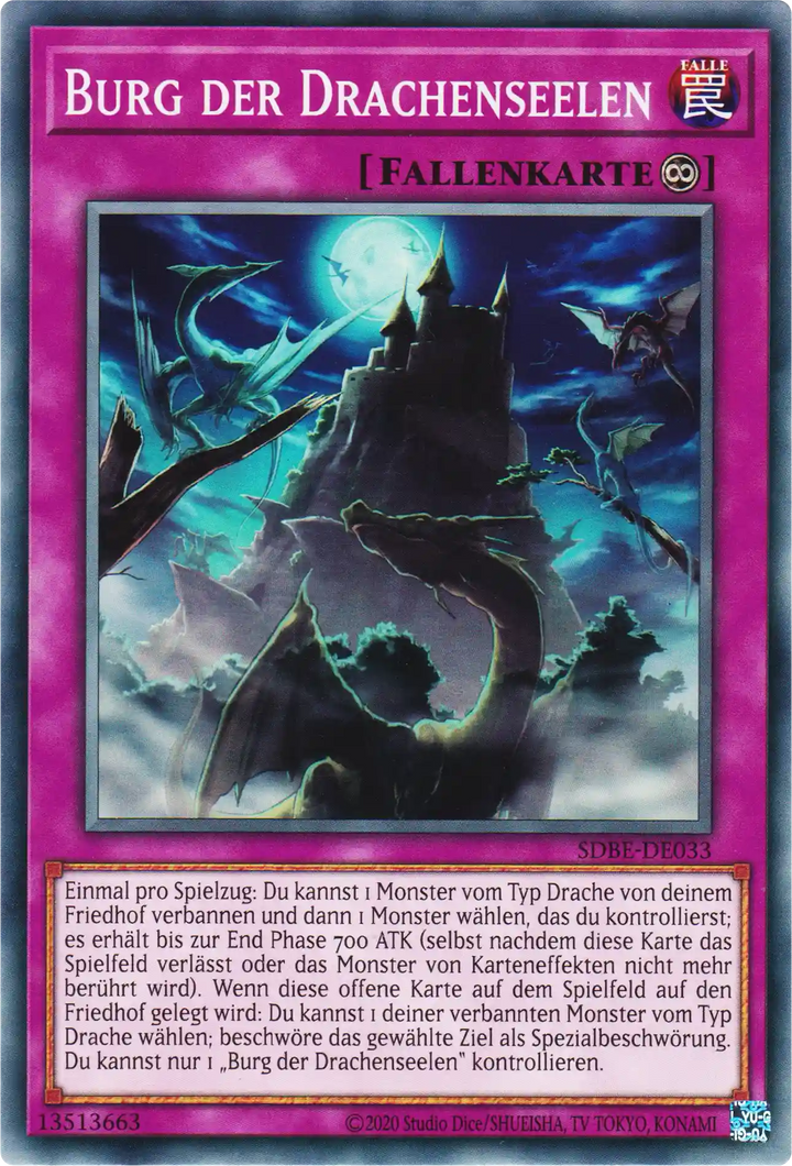 Burg der Drachenseelen Yu-Gi-Oh! Karte SDBE-DE033 Common