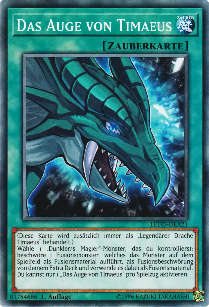 Das Auge von Timaeus Yu-Gi-Oh! Karte LEDD-DEA21 Common