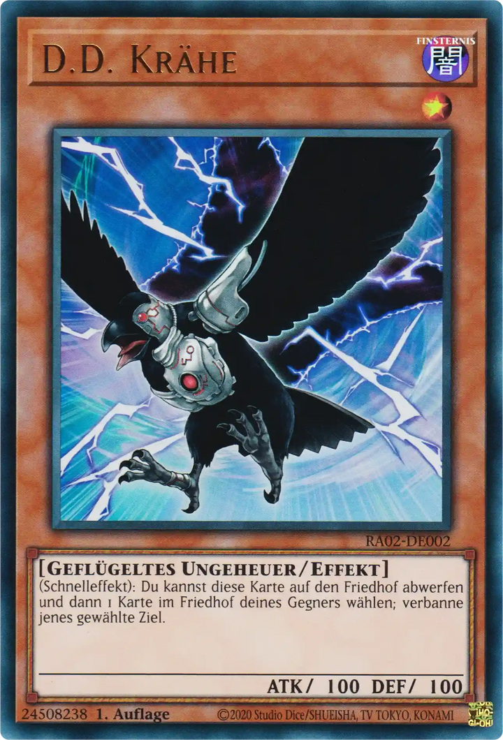 D.D. Krähe Yu-Gi-Oh! Karte RA02-DE002 Ultra Rare