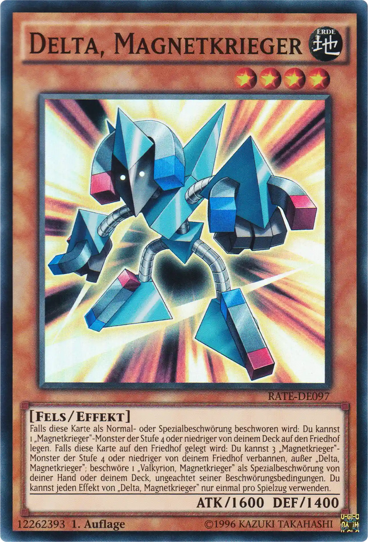 Delta, Magnetkrieger Yu-Gi-Oh! Karte RATE-DE097 Super Rare