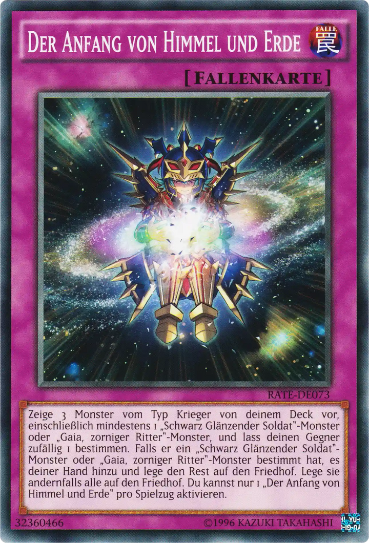 Der Anfang von Himmel und Erde Yu-Gi-Oh! Karte RATE-DE073 Common