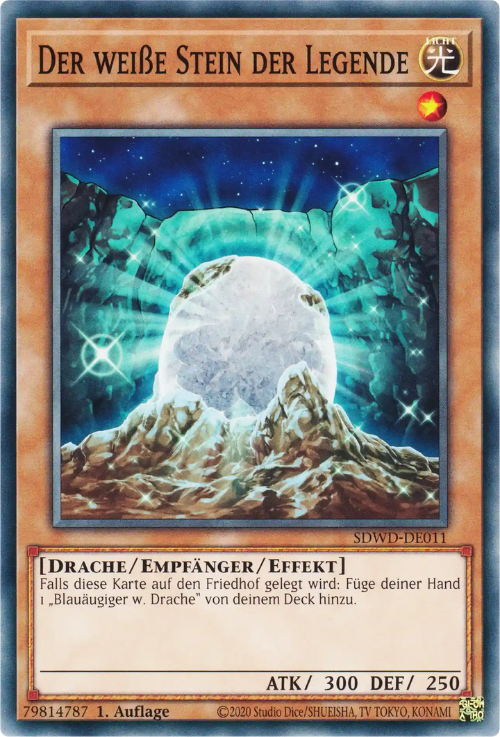 Der weiße Stein der Legende Yu-Gi-Oh! Karte SDWD-DE011 Common