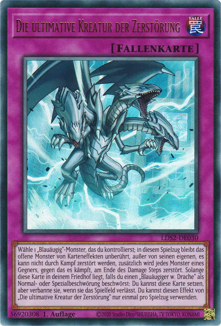 Die ultimative Kreatur der Zerstörung Yu-Gi-Oh! Karte LDS2-DE030 Ultra Rare