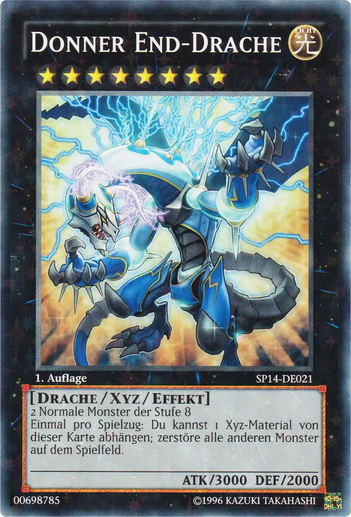 Donner End-Drache Yu-Gi-Oh! Karte SP14-DE021 Starfoil Rare
