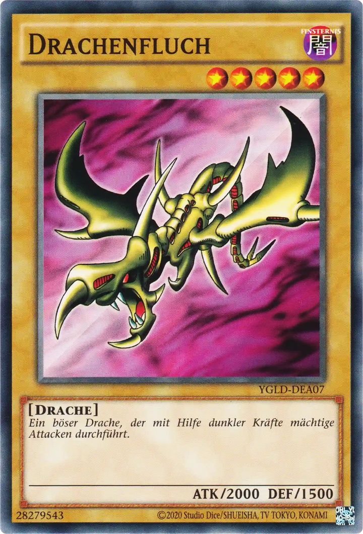 Drachenfluch Yu-Gi-Oh! Karte YGLD-DEA07 Common