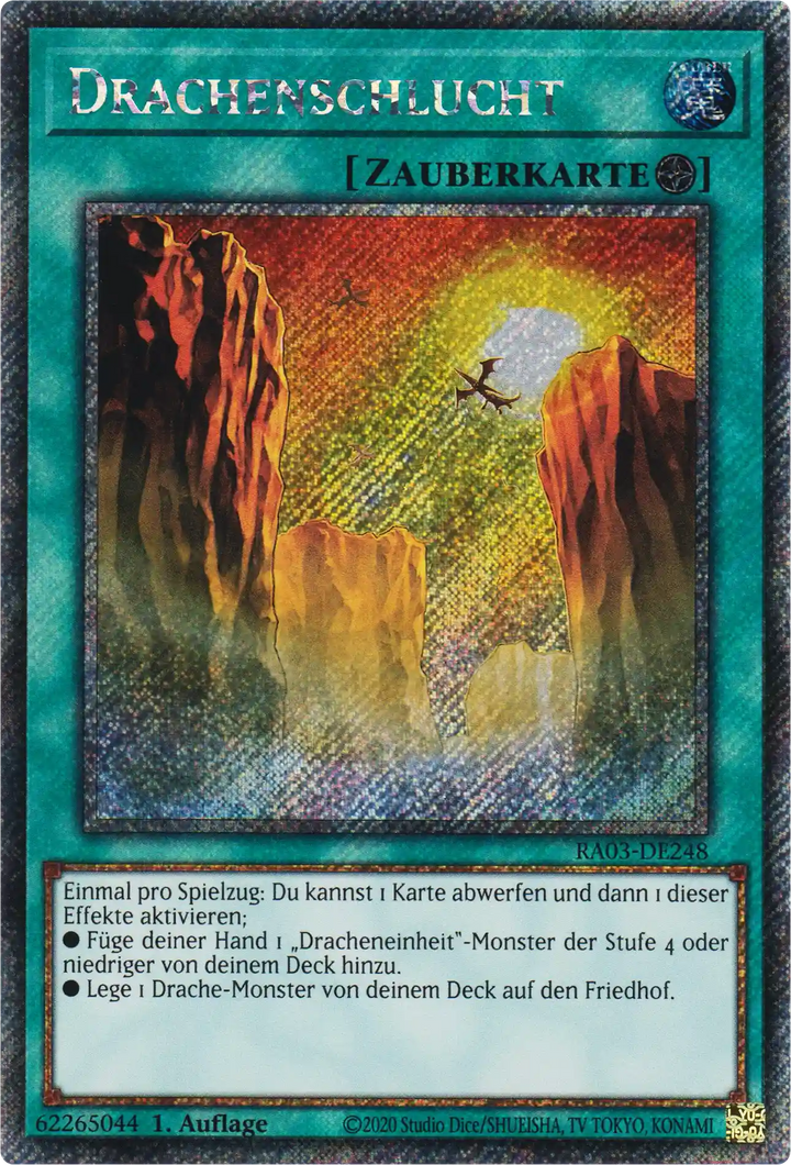 Drachenschlucht Yu-Gi-Oh! Karte RA03-DE248 Platinum Secret Rare