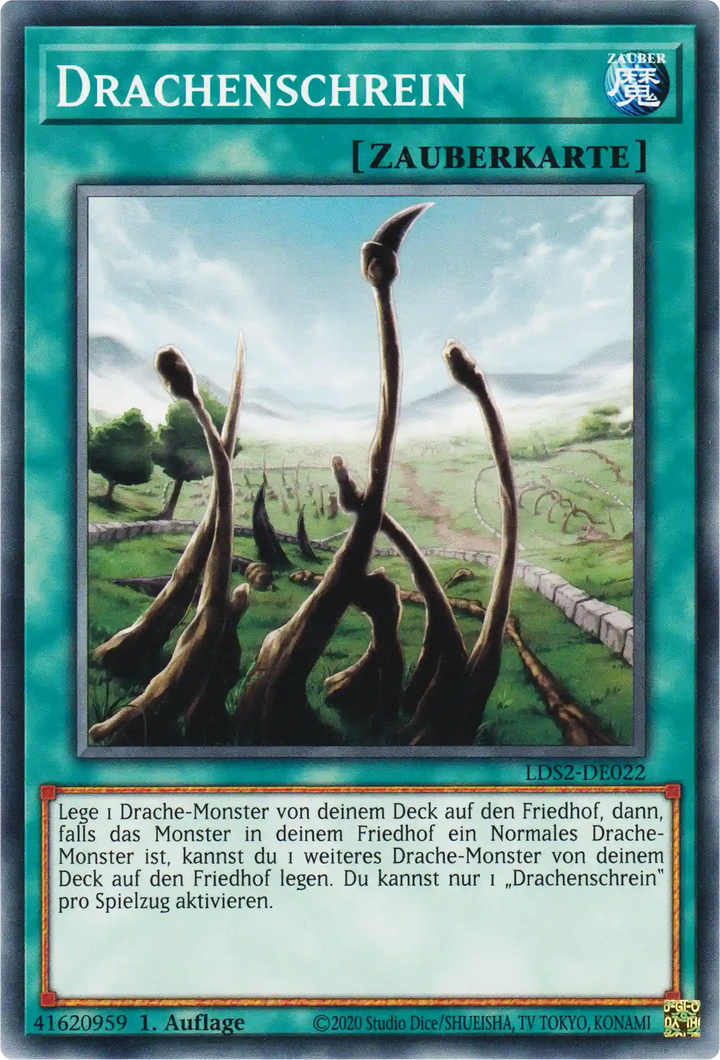 Drachenschrein Yu-Gi-Oh! Karte LDS2-DE022 Common