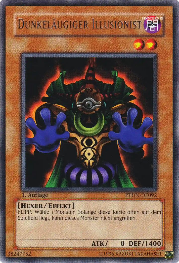 Dunkeläugiger Illusionist Yu-Gi-Oh! Karte PTDN-DE092 Common