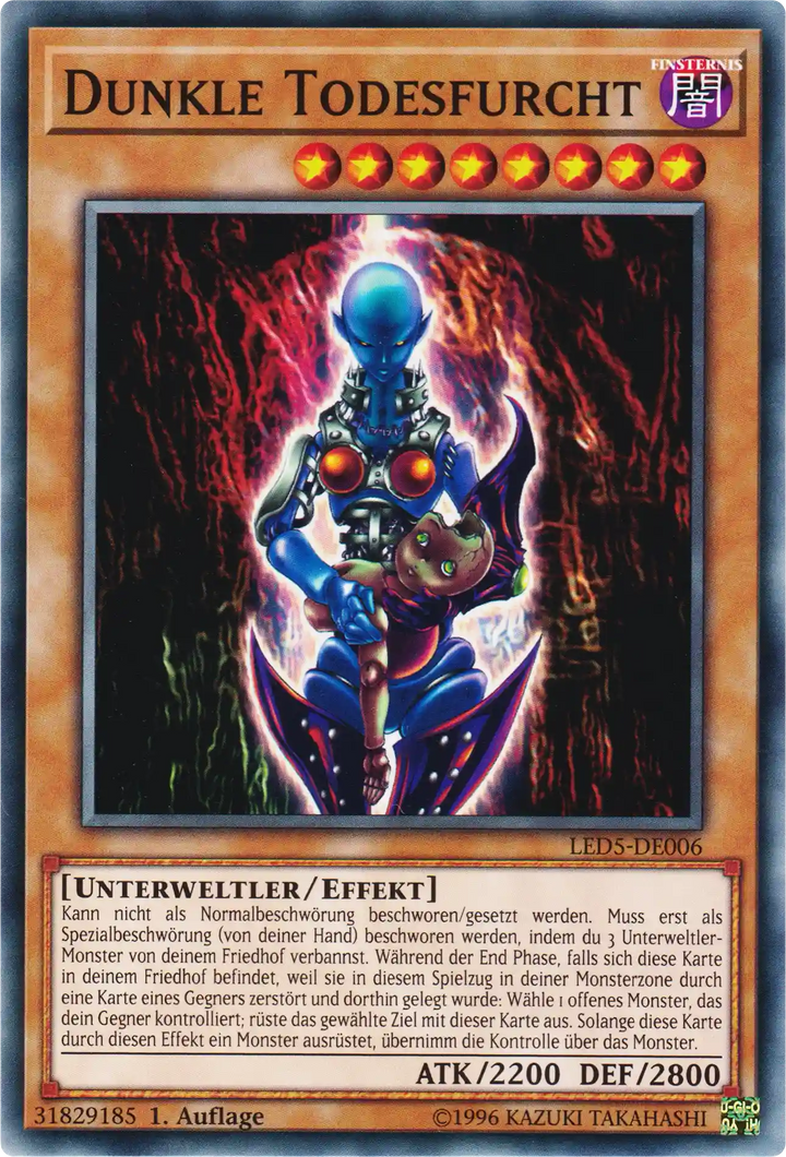 Dunkle Todesfurcht Yu-Gi-Oh! Karte LED5-DE006 Common
