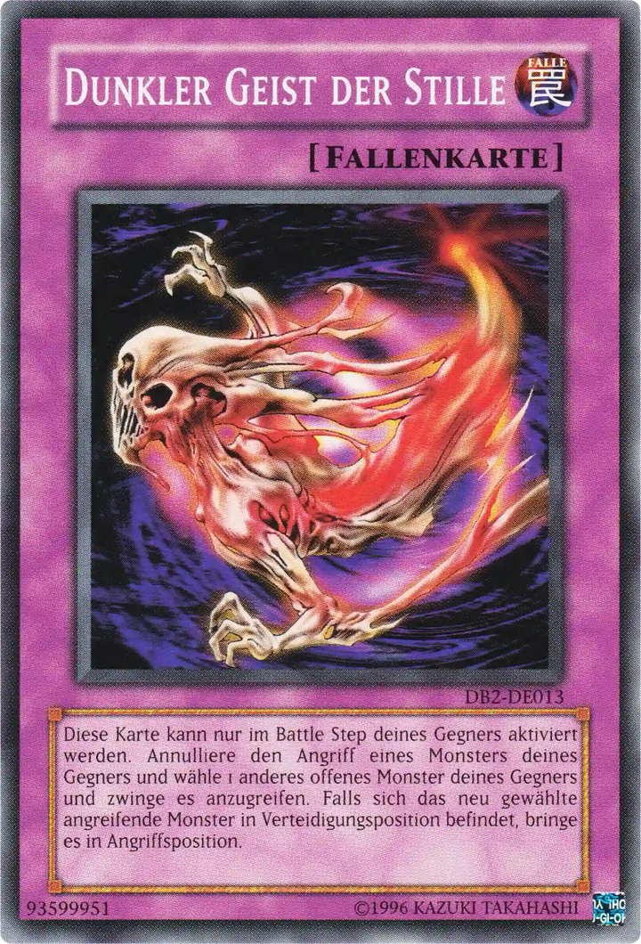 Dunkler Geist der Stille Yu-Gi-Oh! Karte DB2-DE013 Common