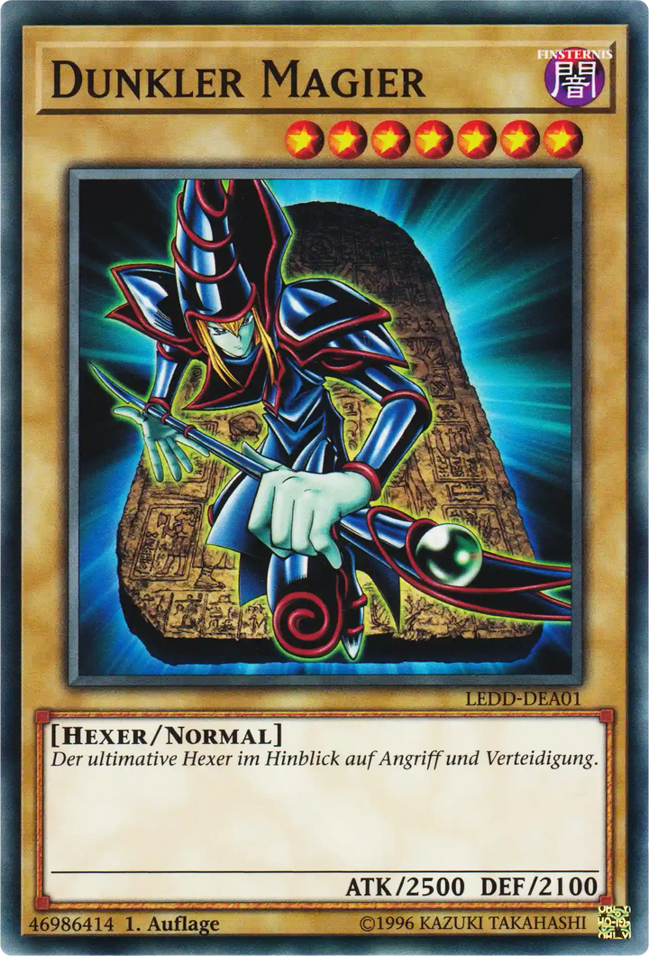 Dunkler Magier Yu-Gi-Oh! Karte LEDD-DEA01 Common