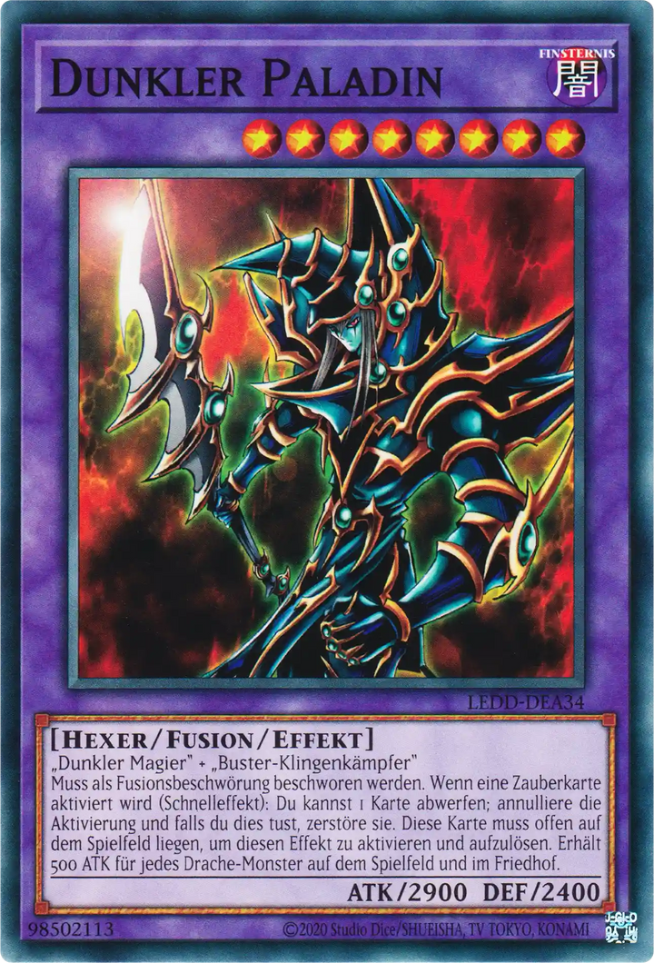 Dunkler Paladin Yu-Gi-Oh! Karte LEDD-DEA34 Common