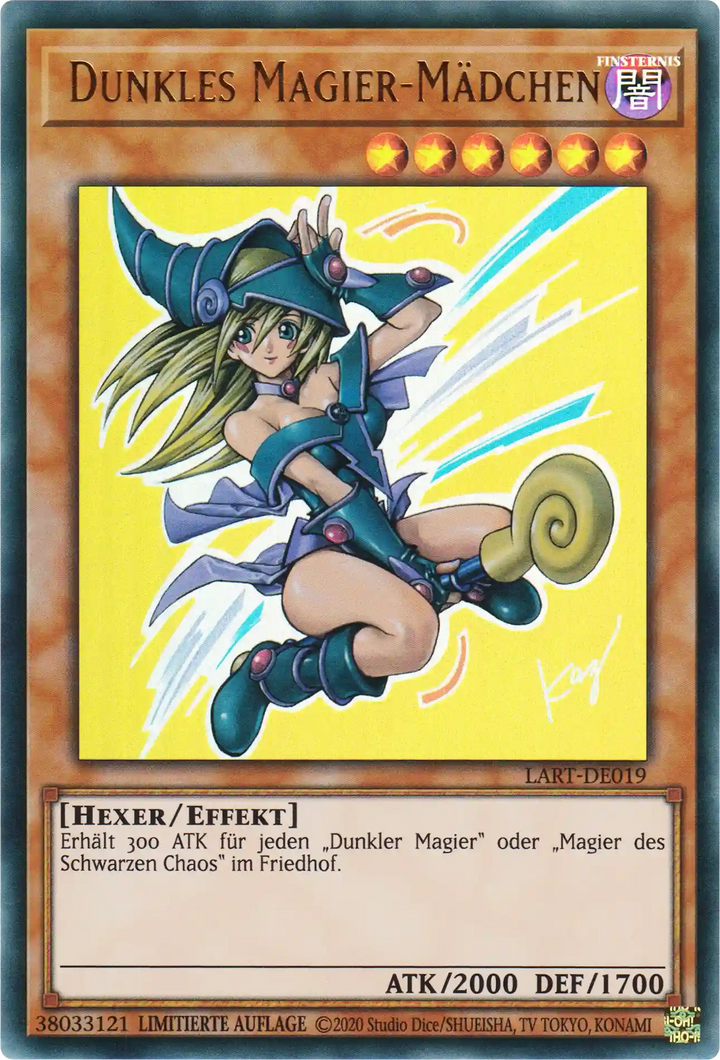 Dunkles Magier-Mädchen Yu-Gi-Oh! Karte LART-DE019 Ultra Rare
