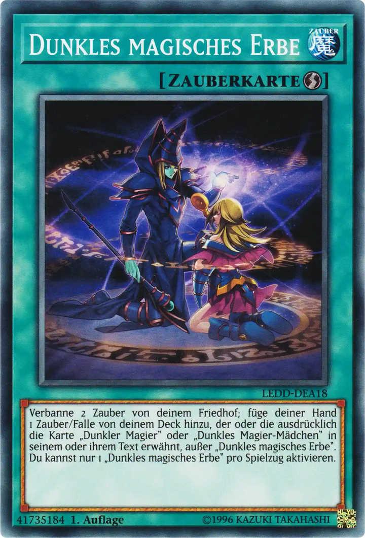 Dunkles magisches Erbe Yu-Gi-Oh! Karte LEDD-DEA18 Common