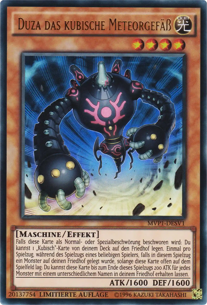 Duza das kubische Meteorgefäß Yu-Gi-Oh! Karte MVP1-DESV1 Ultra Rare