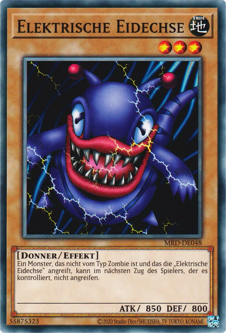 Elektrische Eidechse Yu-Gi-Oh! Karte MRD-DE048 Common