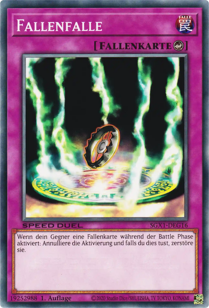 Fallenfalle Yu-Gi-Oh! Karte SGX1-DEG16 Common