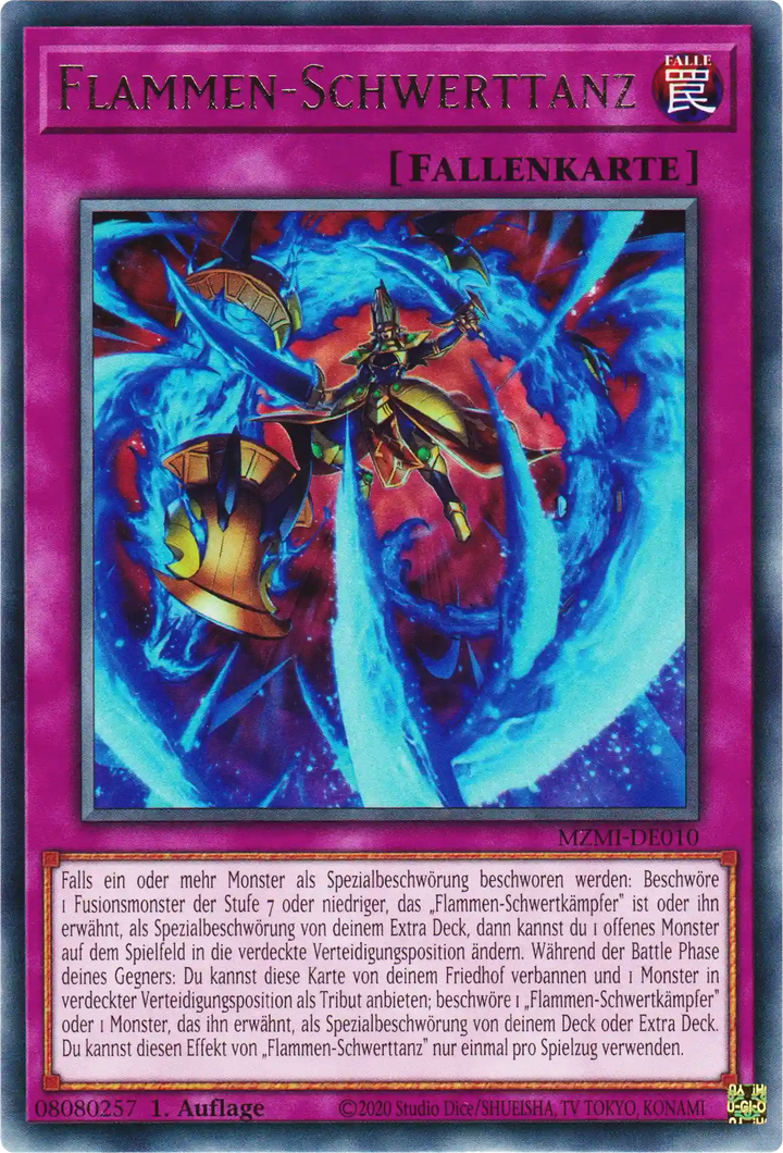 Flammen-Schwerttanz Yu-Gi-Oh! Karte MZMI-DE010 Rare