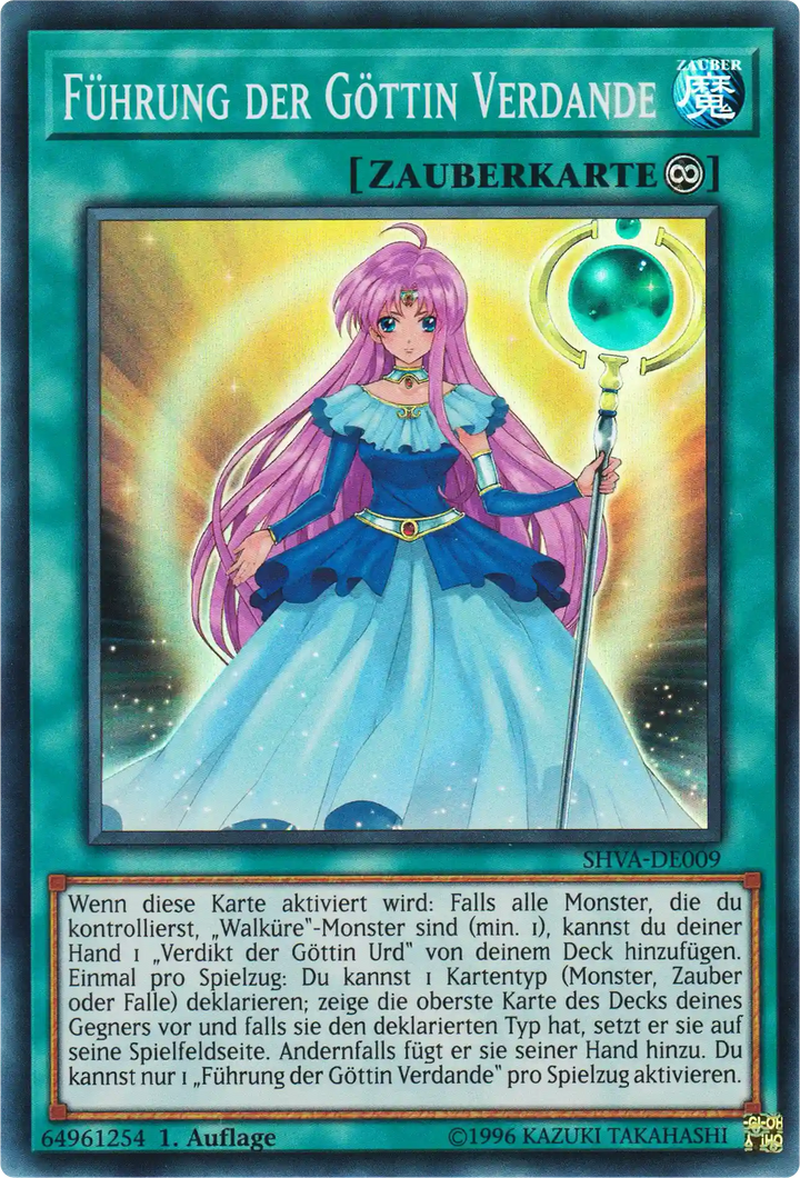 Führung der Göttin Verdande Yu-Gi-Oh! Karte SHVA-DE009 Super Rare