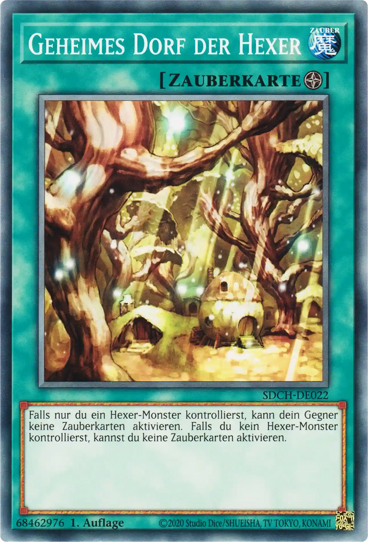 Geheimes Dorf der Hexer Yu-Gi-Oh! Karte SDCH-DE022 Common