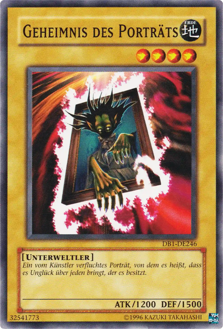 Geheimnis des Porträts Yu-Gi-Oh! Karte DB1-DE246 Common