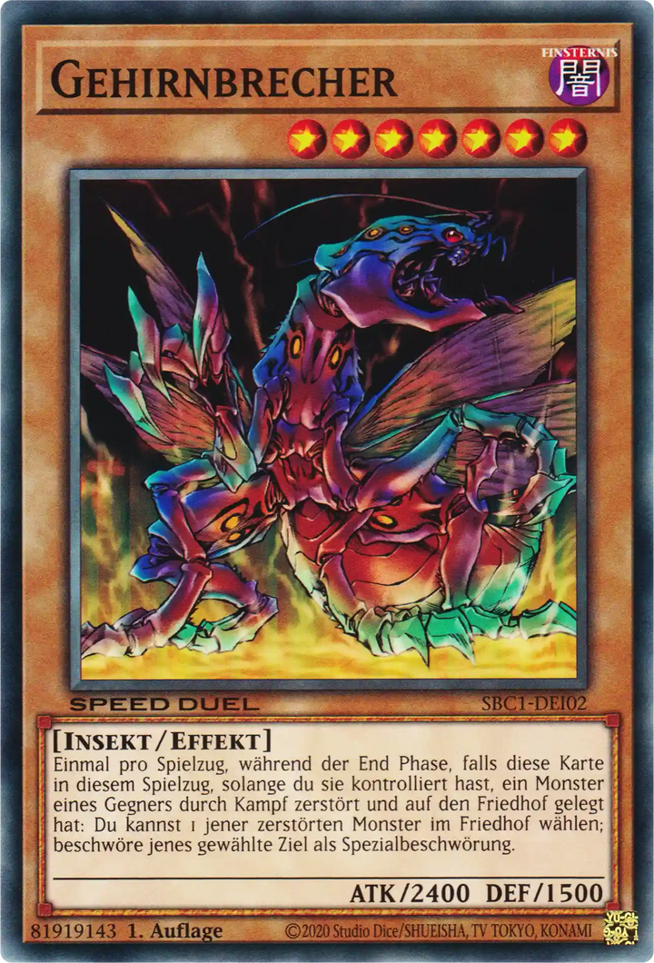 Gehirnbrecher Yu-Gi-Oh! Karte SBC1-DEI02 Common