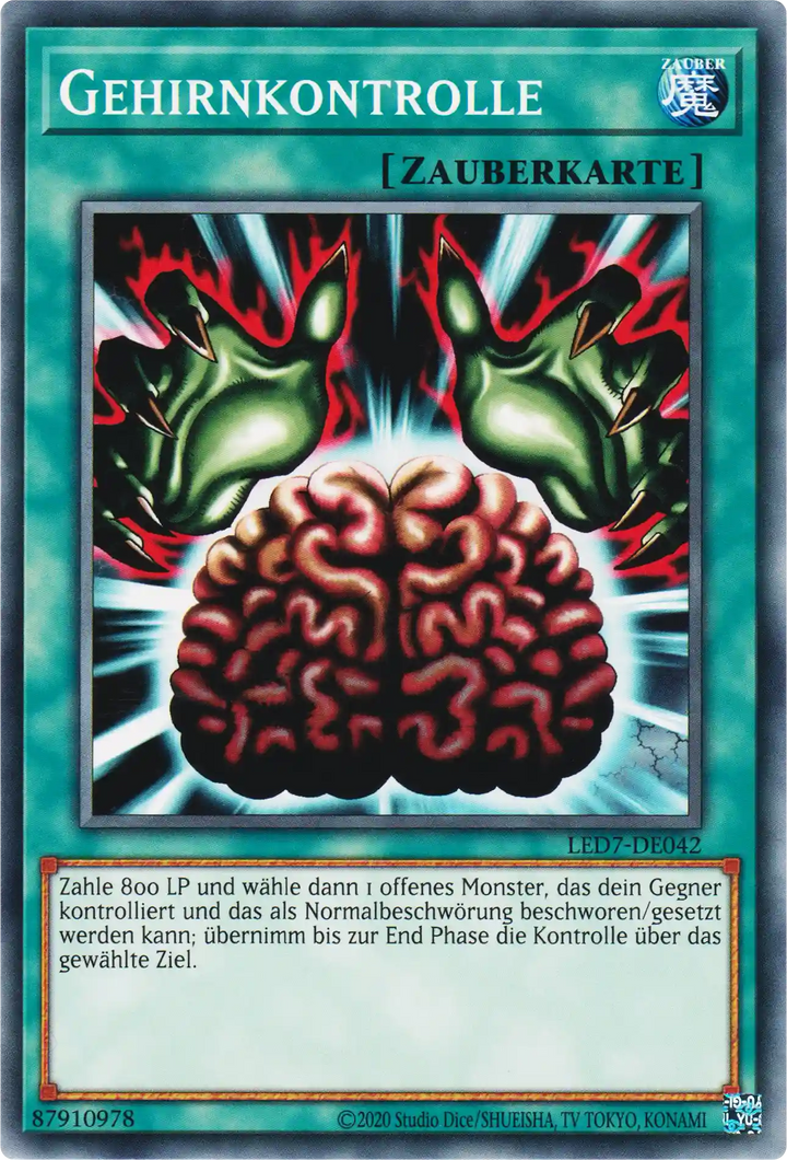 Gehirnkontrolle Yu-Gi-Oh! Karte LED7-DE042 Common