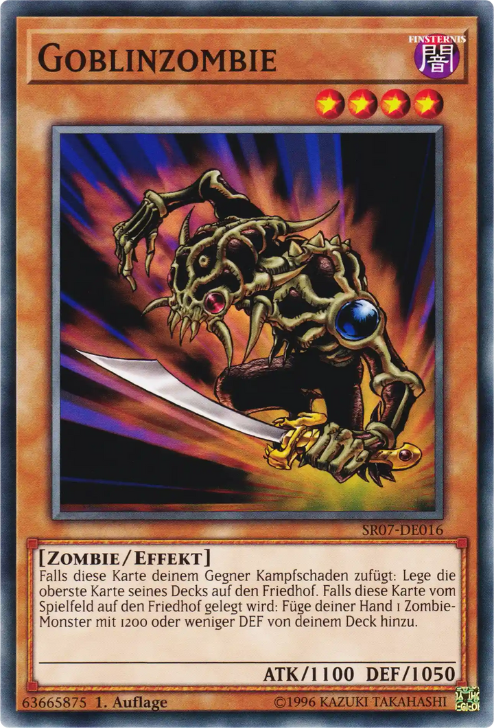 Goblinzombie Yu-Gi-Oh! Karte SR07-DE016 Common