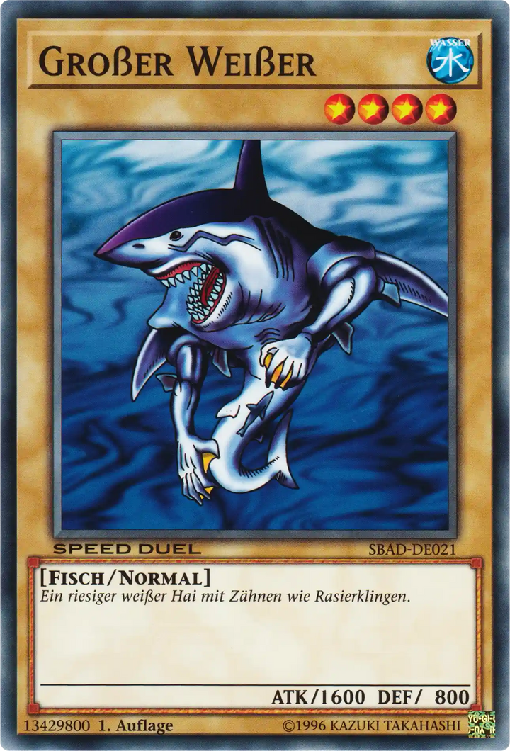 Großer Weißer Yu-Gi-Oh! Karte SBAD-DE021 Common