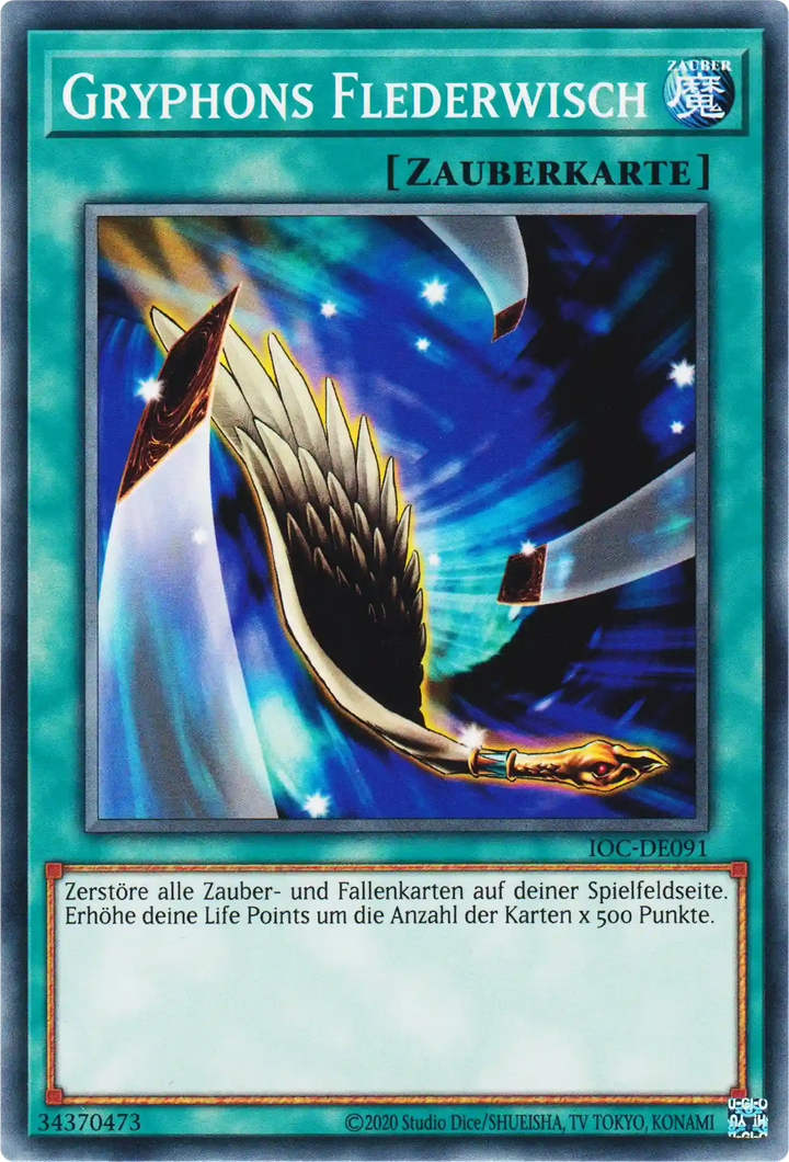 Gryphons Flederwisch Yu-Gi-Oh! Karte IOC-DE091 Rare