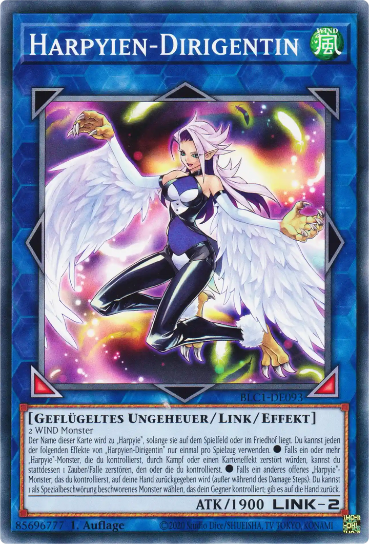 Harpyien-Dirigentin Yu-Gi-Oh! Karte BLC1-DE093 Common