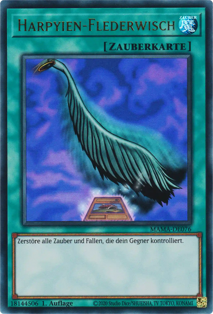 Harpyien-Flederwisch Yu-Gi-Oh! Karte MAMA-DE076 Ultra Rare