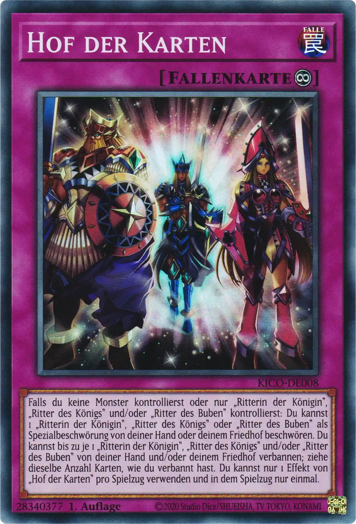 Hof der Karten Yu-Gi-Oh! Karte KICO-DE008 Super Rare