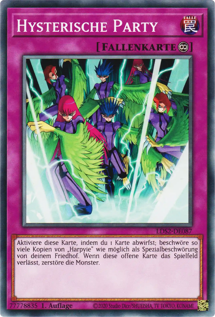 Hysterische Party Yu-Gi-Oh! Karte LDS2-DE087 Common